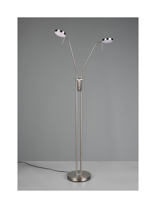 Trio Lighting Monza Φωτιστικό Δαπέδου Ασημί