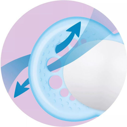 Mam Orthodontic Silicone Pacifiers with Case Pink for 6+ Months 2 Pieces