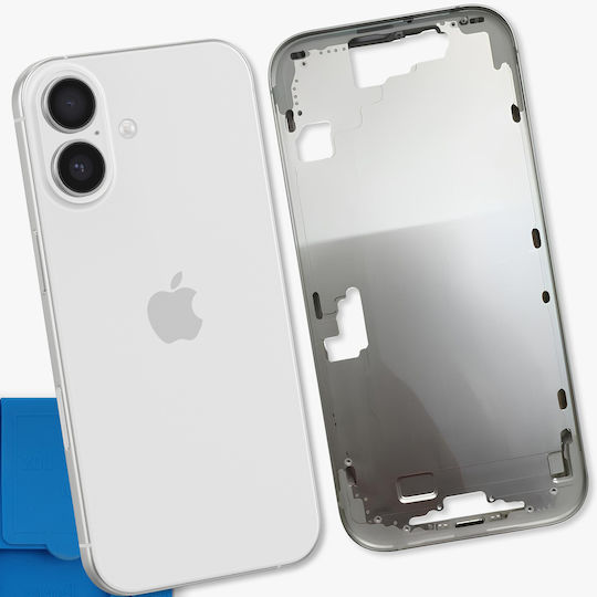 Clappio Replacement Mid Frame Iphone 17 Thermal Heat Pipe White