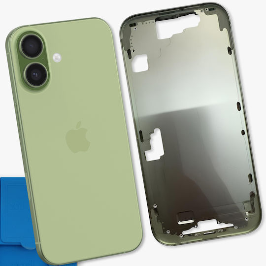 Clappio Ersatz-Mittelrahmenteil Iphone 17 Thermischer Wärmerohr Dunkelgrün