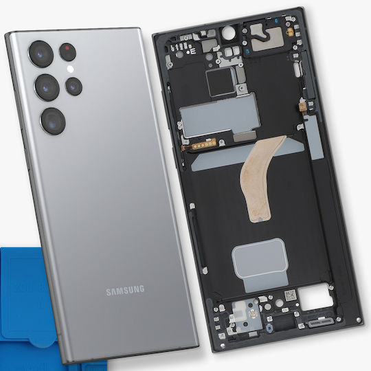 Samsung Ersatz-Mittelrahmenteil Galaxy S22 Ultra Service Pack Grau