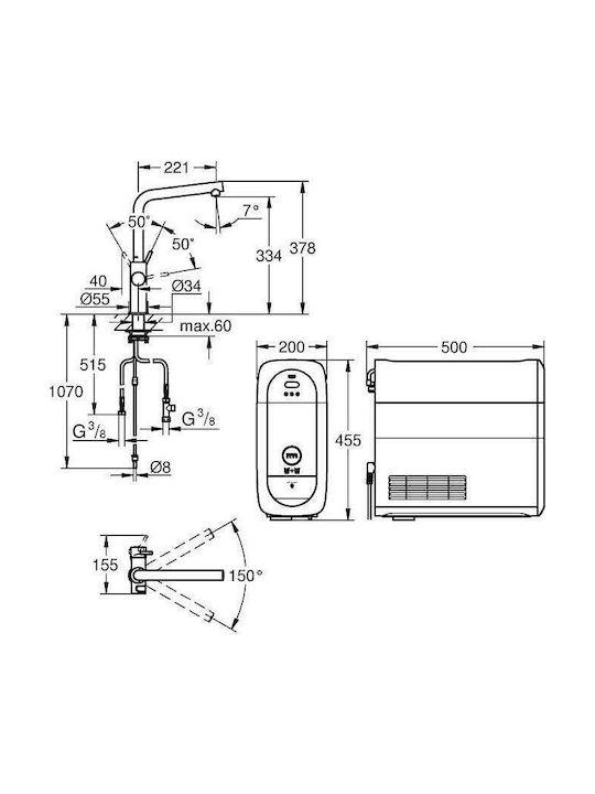 Grohe Küchenarmatur Blau
