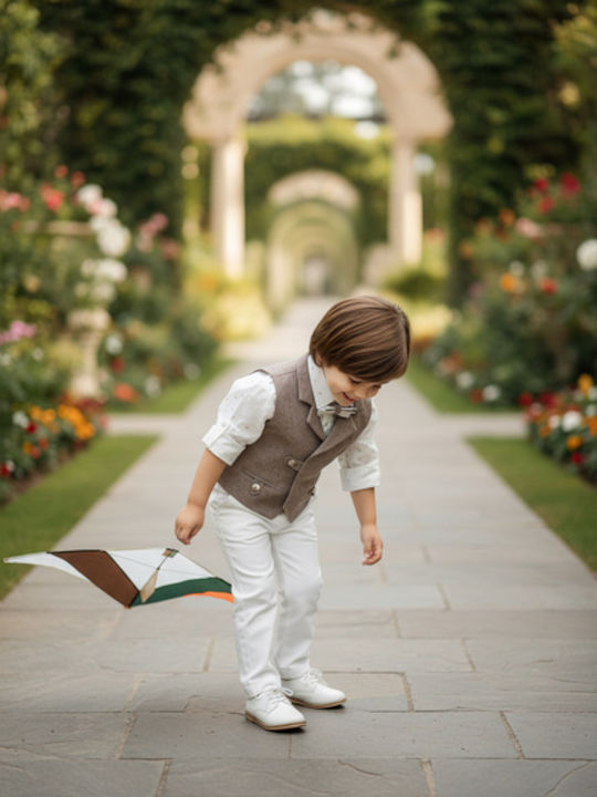 Dolce Bambini Βαπτιστικό Κοστούμι Λευκό