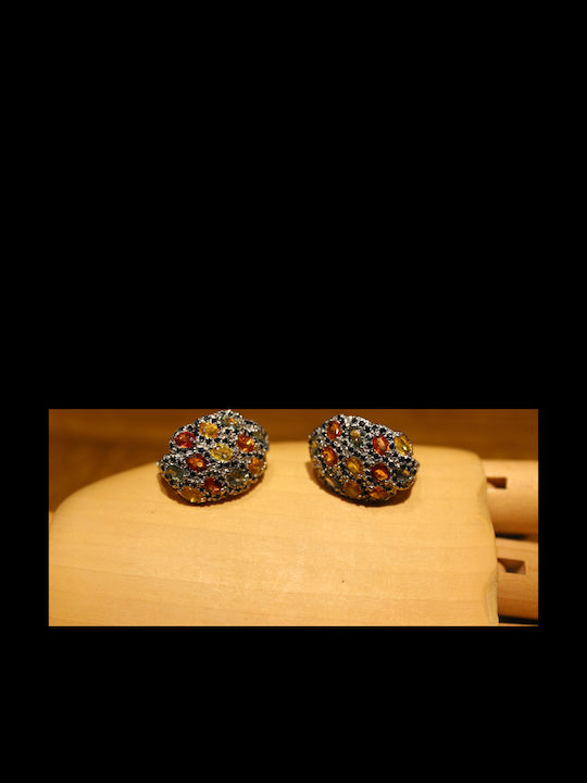 Songea Padparadscha Green Sapphire Earrings 11