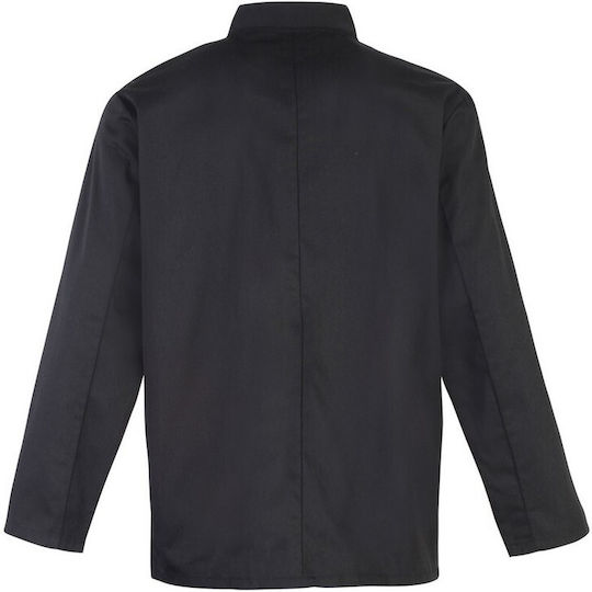 Coat Chef 100% Cotton made Black with Short Sleeve PR665