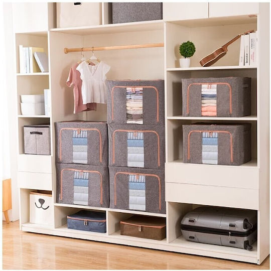 Alista Home Casetă Textilă De Depozitare Pentru Pătură/Duvet / Haine Gri 40x30x20cm