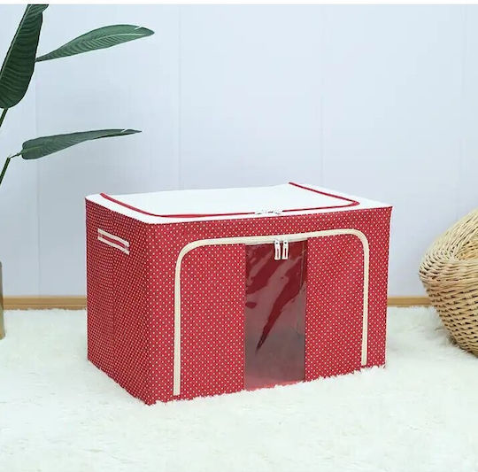 Alista Home Husă Textilă de Depozitare pentru Pătură/Duvet / Haine în Culoare Roșie 50x40x33cm