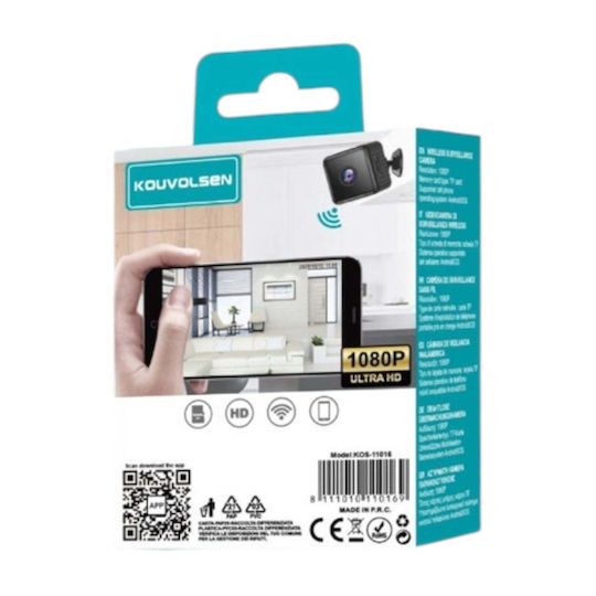 Spy Camera WiFi 1080p with Memory Card Slot