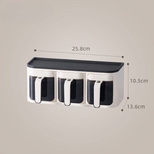 Alista Home Plastic Spice Organizer White