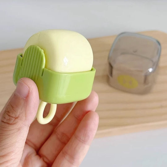 Rola Pentru Scame Alista Home Lavabilă Îndepărtător De Scame În Formă De Cub Plastic Portabil Drăguț 6 X 4.3 X 4.3 Cm Verde Matcha
