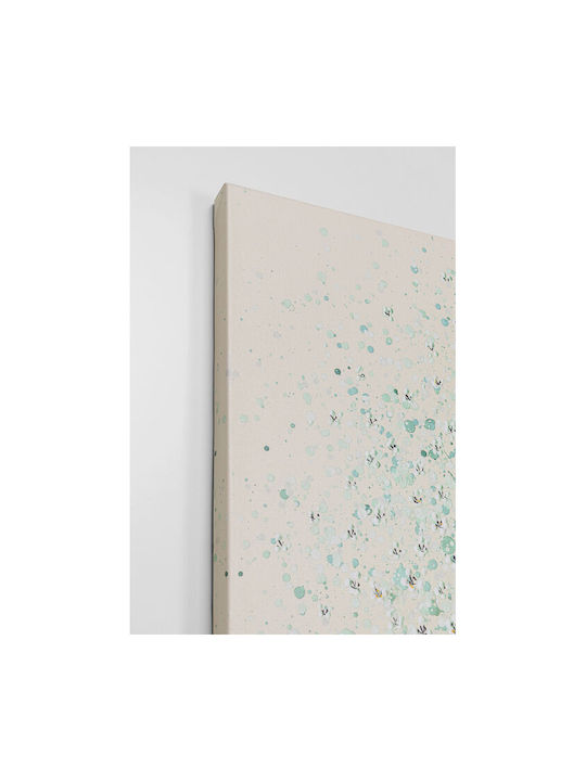 Canvas Picture Flower Boat Beige Green 40x50cm