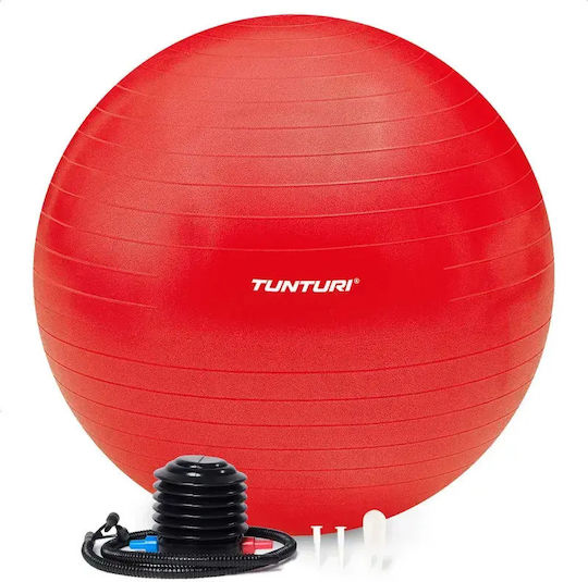 Tunturi Μπάλα Pilates 90cm σε Κόκκινο Χρώμα
