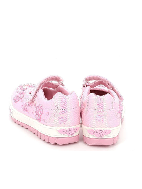 Kids Ballerinas with Hoop & Loop Closure Pink