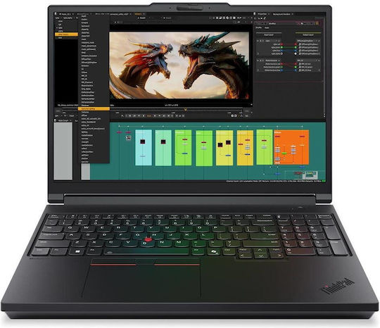 Lenovo P16 Gen 3 16" IPS FHD+ (Ultra 7-255HX/64GB/1TB SSD/RTX PRO 3000 Blackwell/W11 Pro) Negru (Tastatură International English)