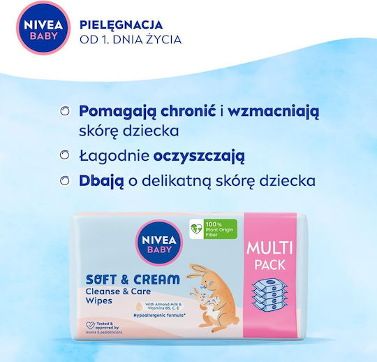 Nivea Soft Babytücher 4x57Stk