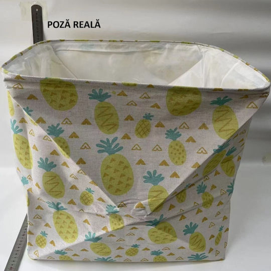 Alista Home Καλάθι Αποθήκευσης Υφασμάτινο Κίτρινο 50x50x40cm