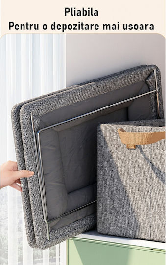 Alista Home Καλάθι Αποθήκευσης Υφασμάτινο Γκρι 47x28x20cm