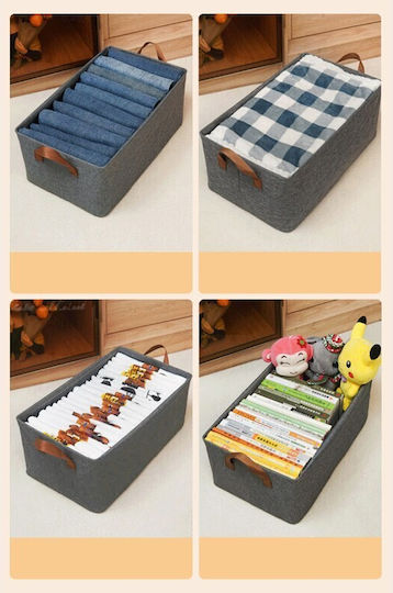 Alista Home Fabric Gray Storage Basket 50lt