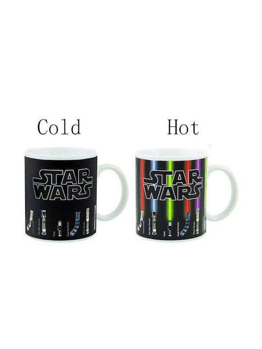 Star Wars Lightsaber Промяна На Топлината Чаша Керамична Кафява 350ml