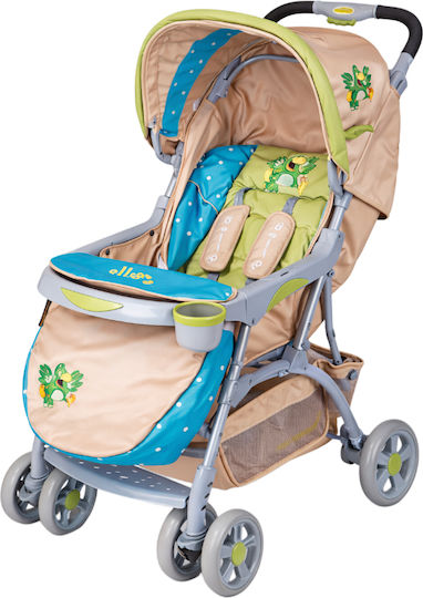 Beboulino Bello Adjustable Baby Stroller Suitable for Newborn Green Parrot 9.5kg