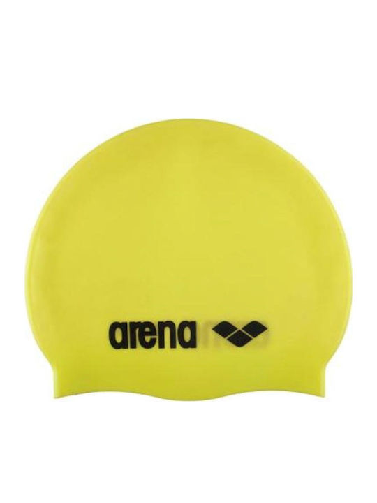 Arena Silicone Adults Swimming Cap Yellow
