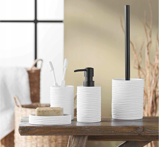 Douceur d'Intérieur Soap Dish Made of White Resin 3574388022598