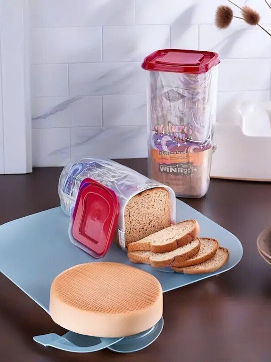 Alista Home Хлябохранилище с Капак Пластмасова Червена 34x13x13cm
