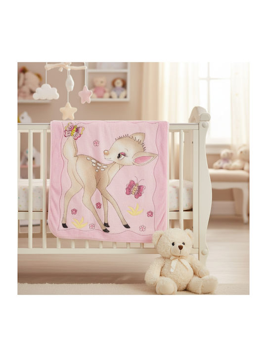 Nansydimo Pătură Pepinieră Swaddling Roz 85x85 cm