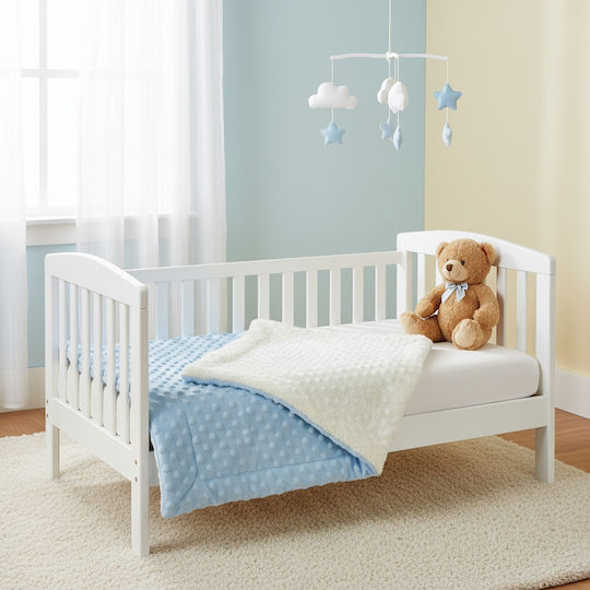 Nansydimo Pătură Pepinieră Swaddling Albastră Deschisă 80x85 cm