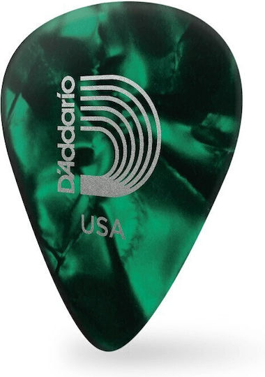 D'addario 1cgp4 Green Pearl Celluloid Πένα Medium 70mm