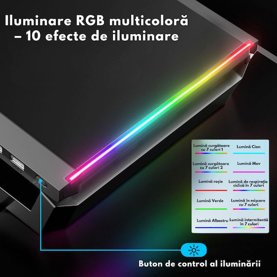 Newstar Suport Monitor de Birou 4 Porturi USB