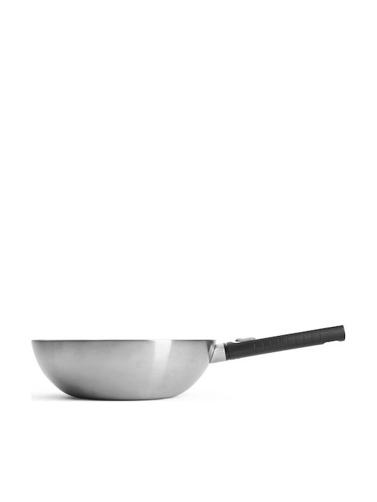 Woll Logic Wok από Ανοξείδωτο Ατσάλι 30cm