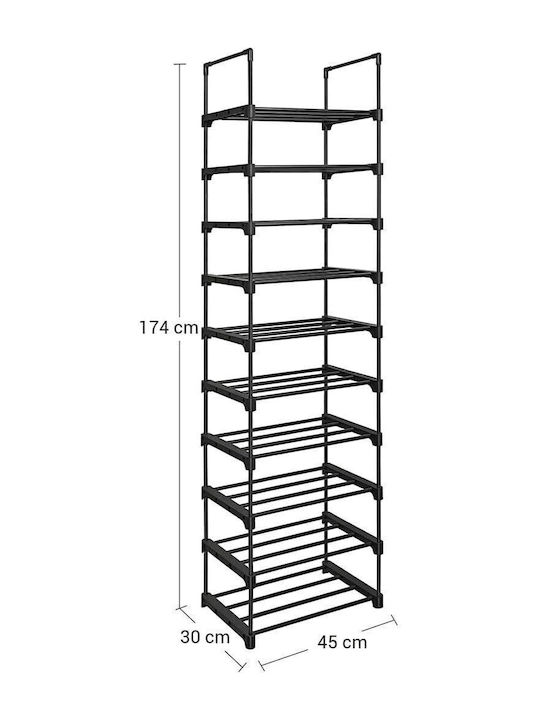 Organizator Pantofi din Plastic 45x30x174cm