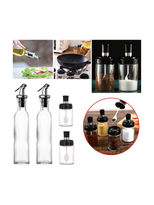 Alista Home Set Dozatoare Pentru Ulei Și Oțet Din Oțel Inoxidabil Cu Flux 500ml