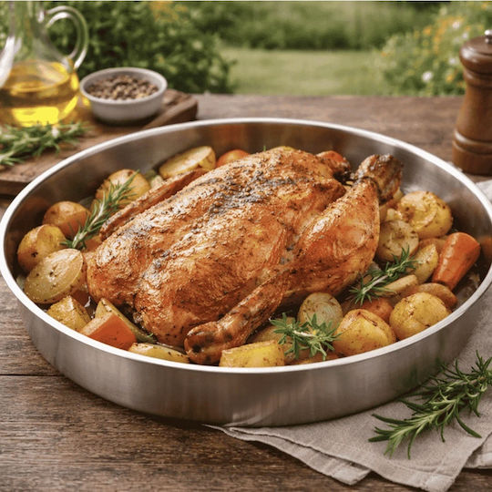 Oven Baking Pan Made of Stainless Steel with Non-Stick Coating 3 Pieces