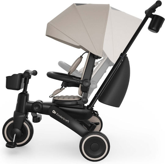 Kinderkraft Jazz 3 Convertible with Parental Handle 5 in 1 for 9 Months Beige