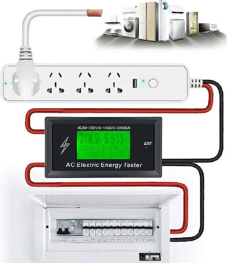 Stromzähler Mit App-Anbindung AC 50-320V 100A 3000W