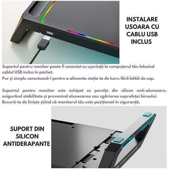 Newstar Desktop Monitor Stand 4 USB Ports