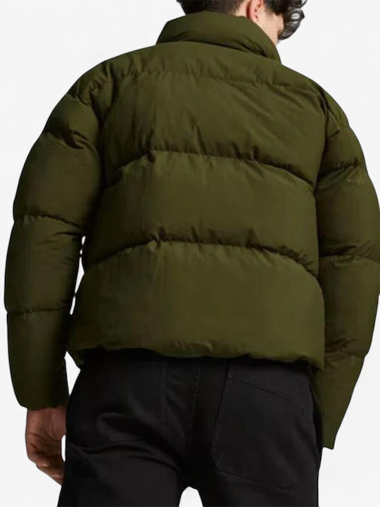 Classics Мъжки Якета Puffer Ветроустойчиво Зелен