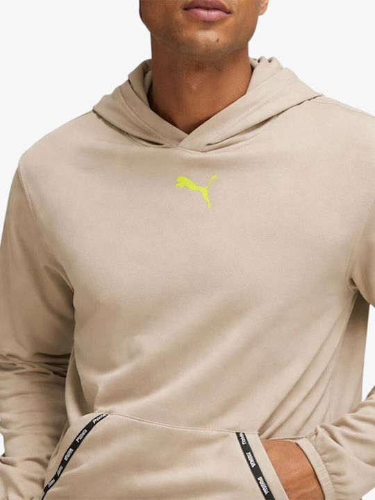 Powerfleece Суитшърт с Качулка Бежов