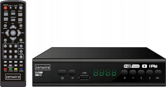 Tuner Satellite Decoder Dvb-t2 Hevc H.265 Full Hd Terrestrial Tv Usb Zenwire Dvb-t2 001