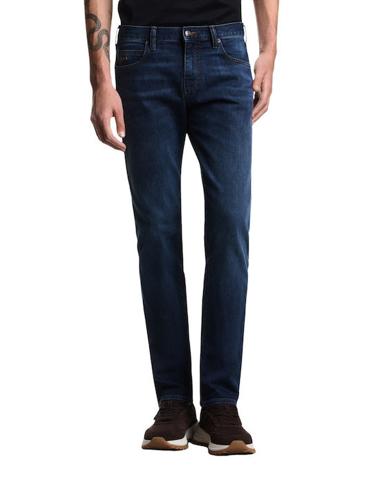 Men's Elastic Regular Fit Blue Jeans Pants