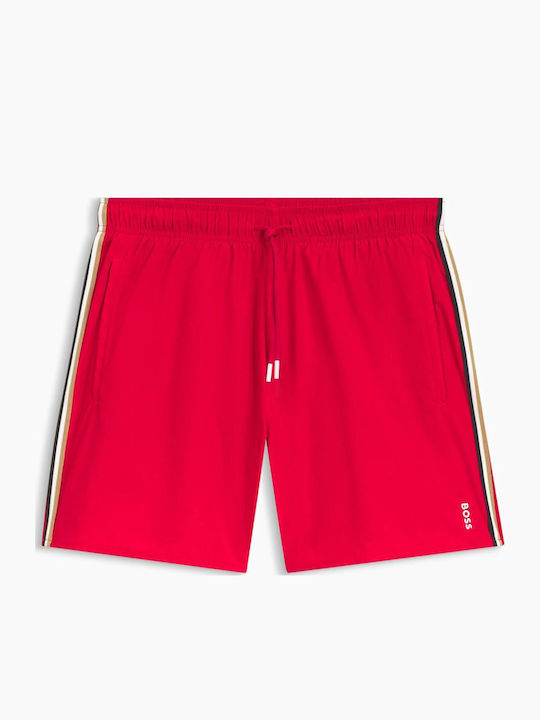 Iconic Men's Swimwear Shorts Red Striped