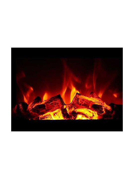 Hitense Floor Electric Fireplace 1350W 64.5x23.5cm White