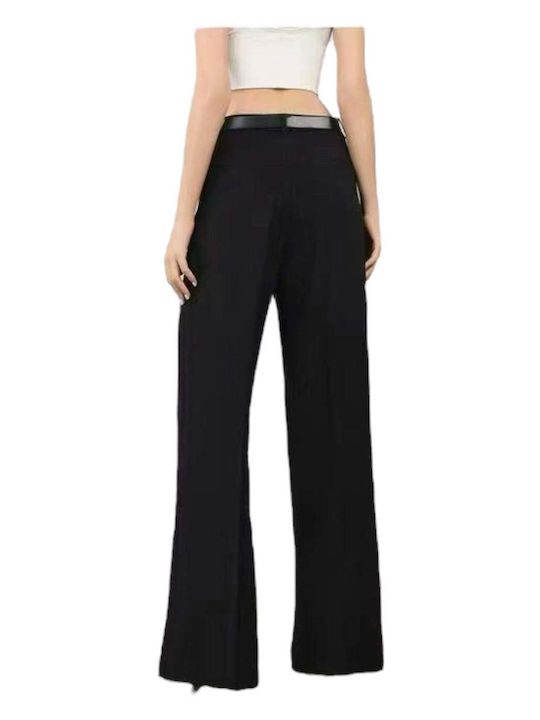 Women's High Rise Pantaloons in Straight Leg Black