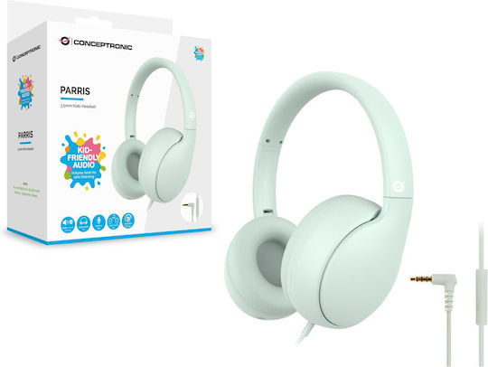 Conceptronic PARRIS04GT Verkabelte Kinder Am Ohr Grüne Kopfhörer