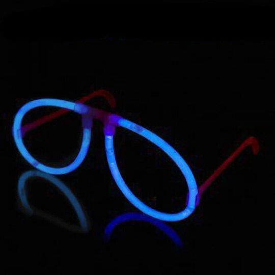 Decorative Glasses Alista Home Plastic Fluorescent Party Accessory Blue
