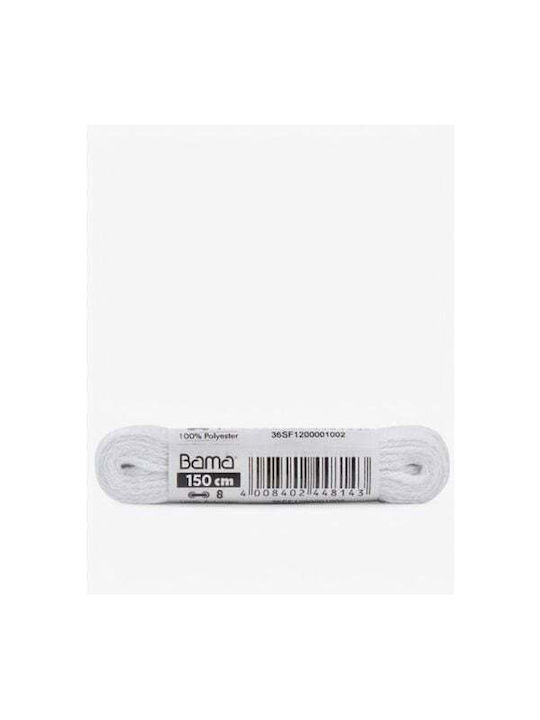 Bama Flat Laces White 150cm