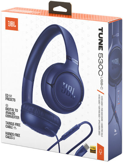 JBL Tune 530C Verkabelte Am Ohr Kopfhörer Blau