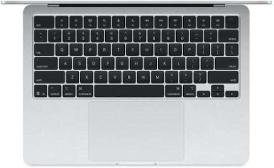 Apple MacBook Air 13.6" IPS Retina Display (M4 10-ядрен/16GB/512GB SSD/10-Core GPU) с Зарядно Устройство 35W (Двоен Порт) Сребърен (Английски US Клавиатура)